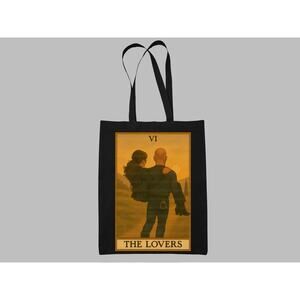 Law and Order SVU Elliot and Olivia Inspired The Lovers Tarot Card Tote Bag